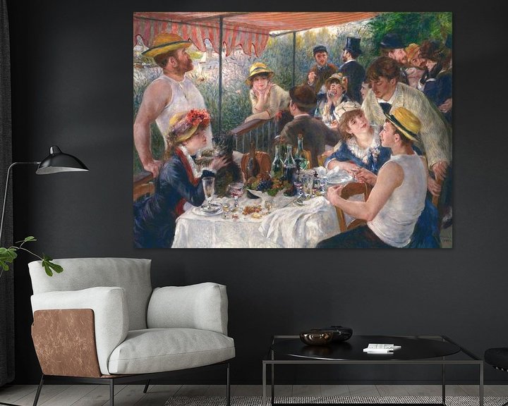 Lunch van de roeiers, August Renoir op canvas, behang, poster en meer